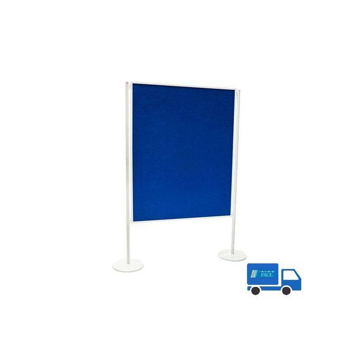 Scheidingswand (prik bord) met 2 Statiefpalen