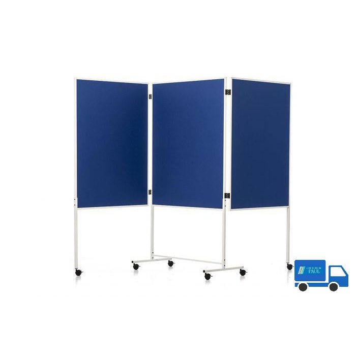 Posterwand 3 luik (verrijdbaar)