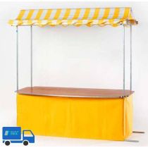 Kraam Inklapb.Geel/Wit+Rok