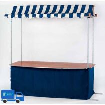 Kraam Inklapb.Blauw/Wit+Rok