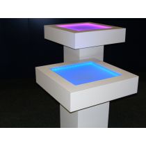 Statafel wit  LEDverlichting bovenblad