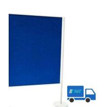 Scheidingswand (prikbord) met 1 Statiefpaal