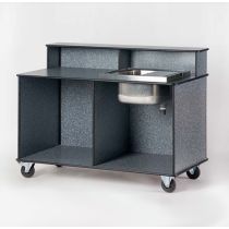 Bar met spoelbak Grijs