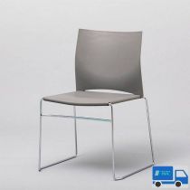 Stoel vierkant grijs 