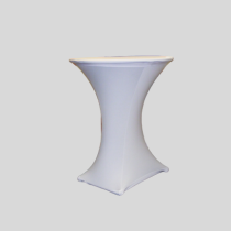 Statafel + Witte  stretchhoes +  dekje