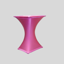 Statafel Vierkant met Fuchsia Stretchhoes