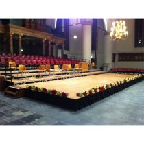 Kuipstoel koppelbaar rood