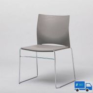 Stoel vierkant grijs