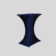 Statafel + Blauwe Stretchhoes + Dekje