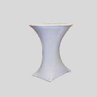 Statafel + Witte stretchhoes + dekje