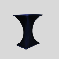 Statafel Vierkant met Blauwe Stretchhoes