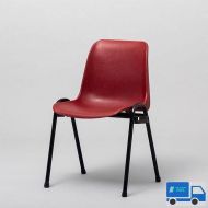 Kuipstoel koppelbaar rood